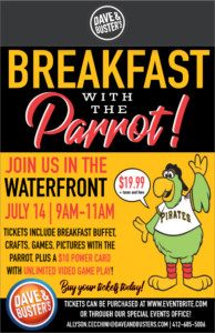 Breakfast with Pirate Parrot