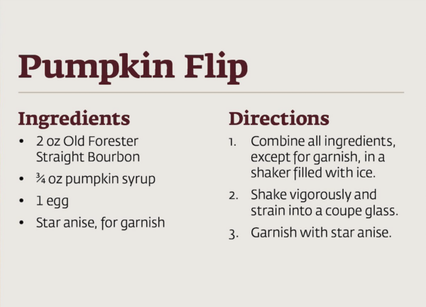 Pumpkin Flip Recipe